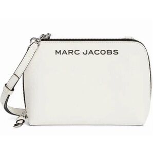 New Marc Jacobs Grind Crossbody Pouch Pebble Leather Cotton